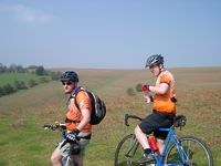 Jackson and Matt on Hergest Ridge