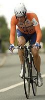Roger Iddles in the Time Trial Championship, 2007