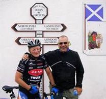 Tony and Bob at John O'Groats